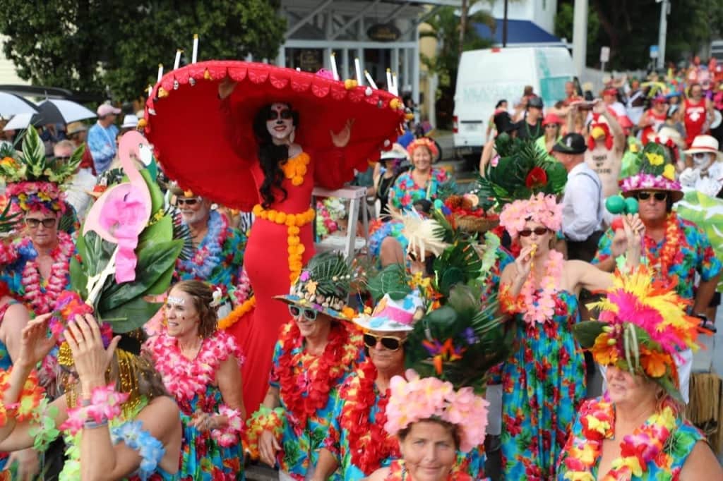 Group celebrating Day of the Dead